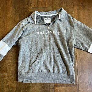 Hollister Quarter Zip Sweatshirt - Small